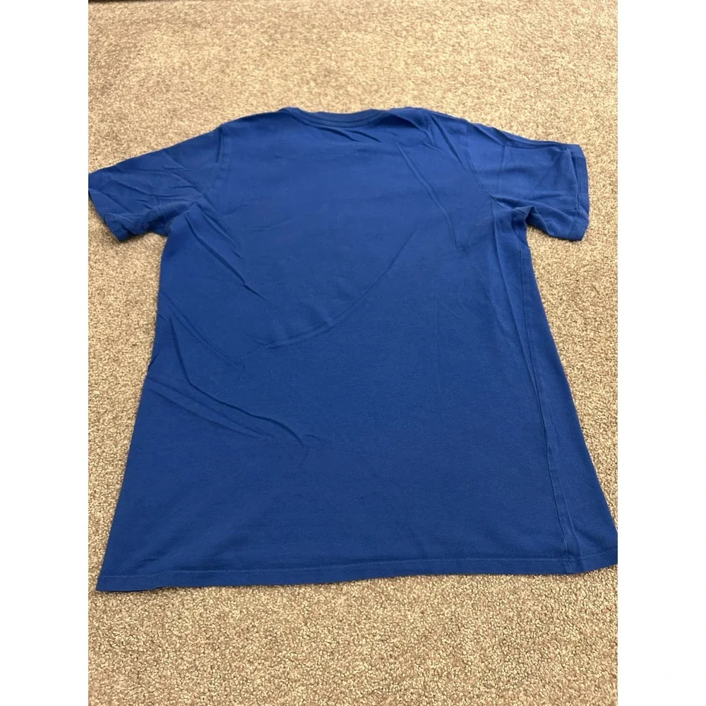 Nike T-Shirt Youth XL Blue Just Do It Swoosh Logo Athletic Cut Short Sleeve Tee